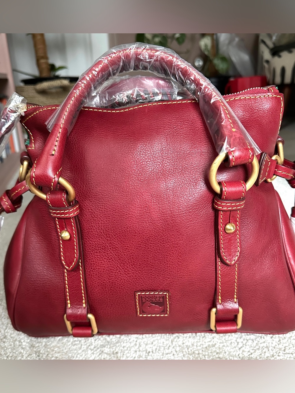 NWT- HTF Dooney & Bourke Florentine  
 Satchel - Bordeaux